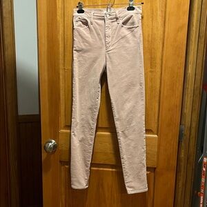 GAP Women's Pink Velvet Jeans